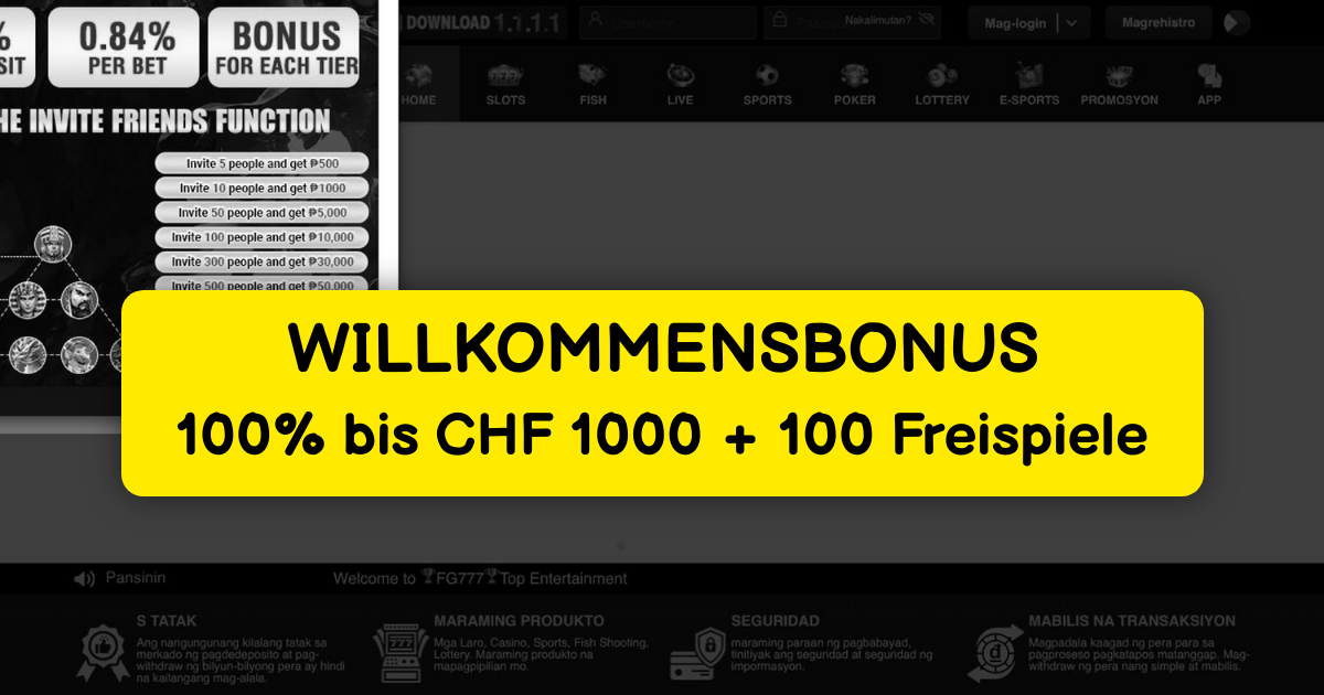 FG777 Casino Schweiz